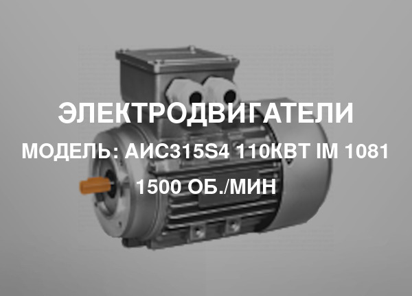 Модель: АИС315S4 110кВт IM 1081 1500 об./мин